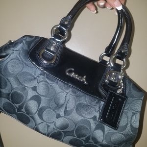 New black Coach bag